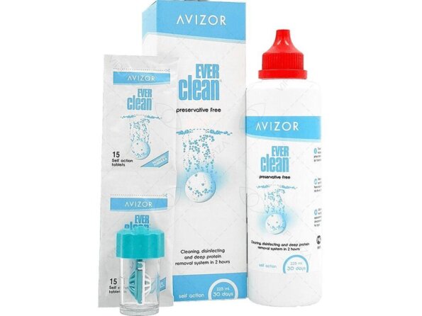 Раствор Avizor Ever Clean 225ml +30табл